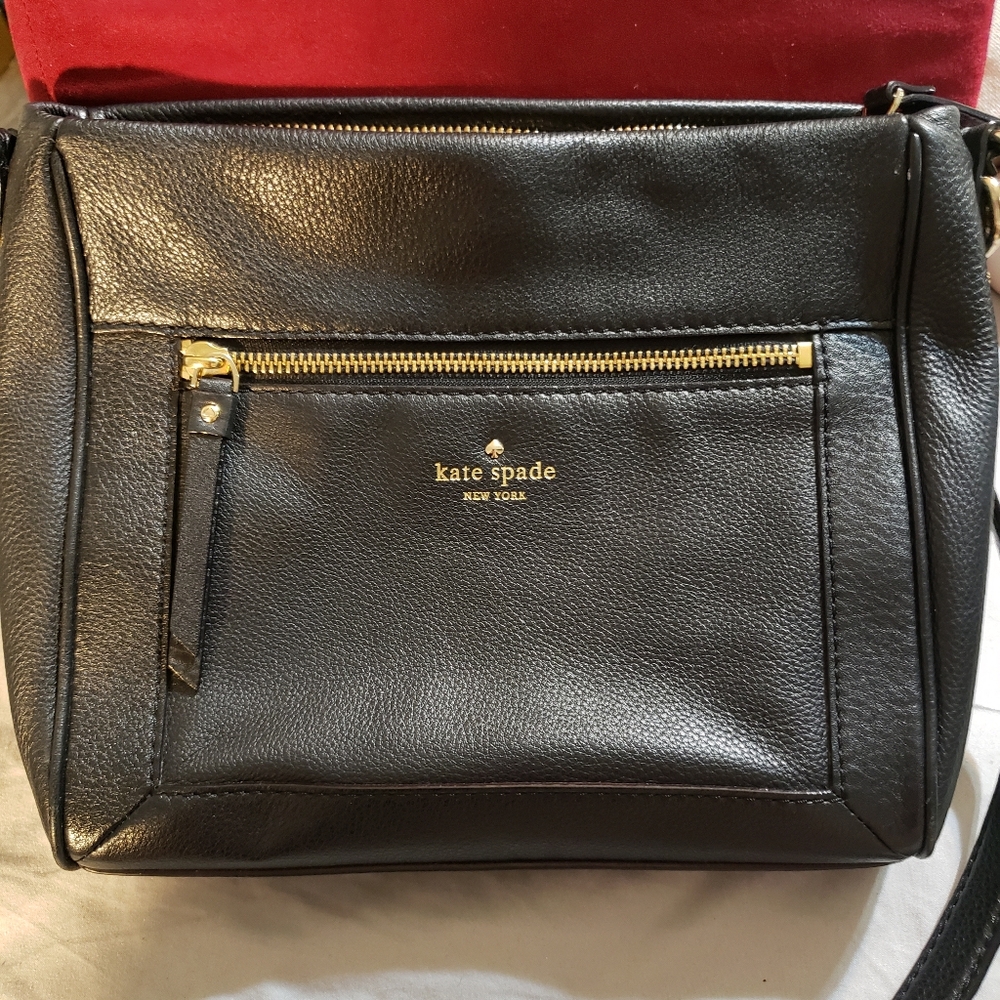 Kate Spade Black Leather Crossbody Bag